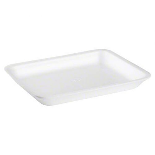 Cascades Plastics White Foam Tray 10-7/8x8-5/8x1-3/16 Pack 400