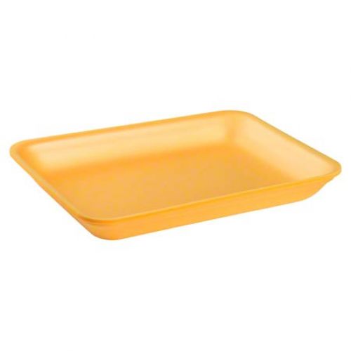 Cascades Plastics Yellow Foam Tray 10-7/8x8-5/8x1-3/16 Pack 400