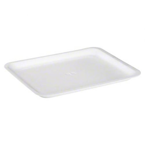 Cascades Plastics White Foam Tray 10x8-1/4x3/4 Pack 500