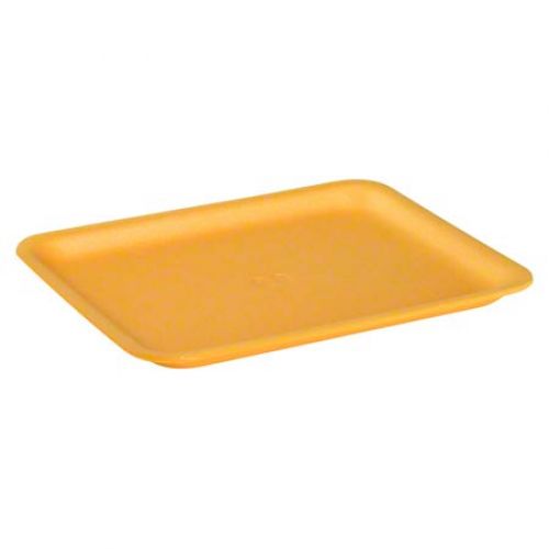 Cascades Plastics Yellow Foam Tray 10x8-1/4x3/4 Pack 500