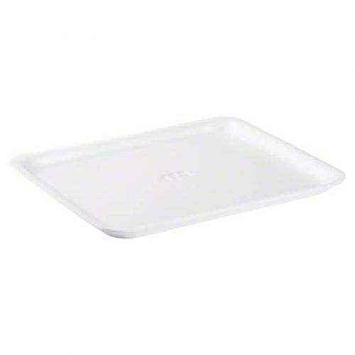 Cascades Plastics White Foam Tray 11-1/16x9-1/16x13/16 Pack 250