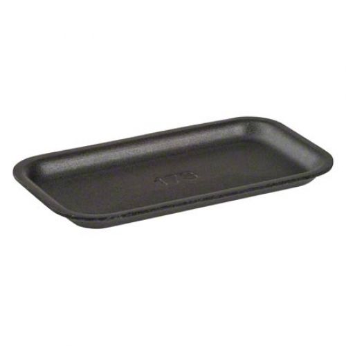 Cascades Plastics Black Foam Tray 8-7/8x4-7/8x11/16 Pack 1000