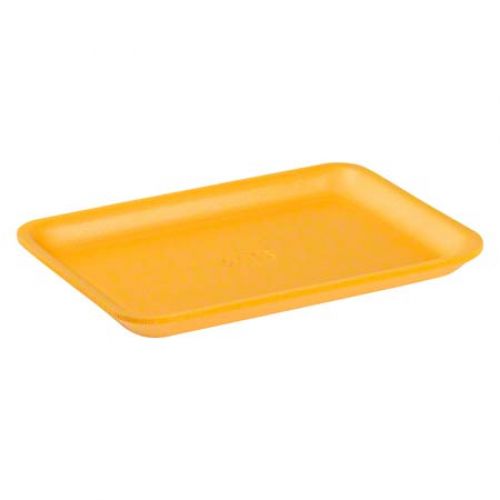 Cascades Plastics Yellow Foam Tray 8-3/4x6-1/4x11/16 Pack 500