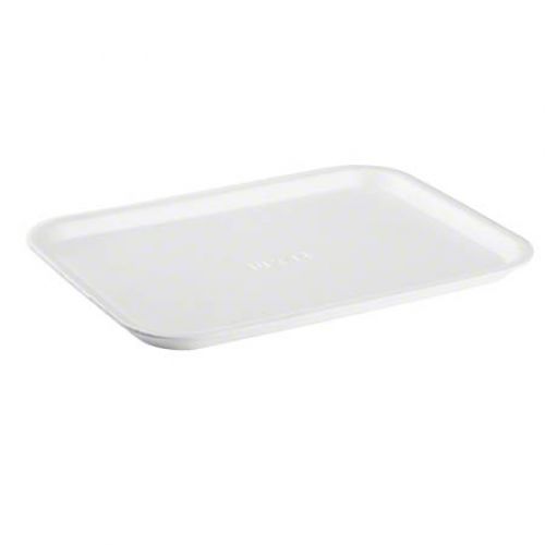 Cascades Plastics White Foam Tray 10x14-15/16x3/4 Pack 100