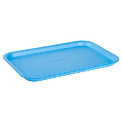 Cascades Plastics Blue Foam Tray 10x14-15/16x3/4 Pack 100