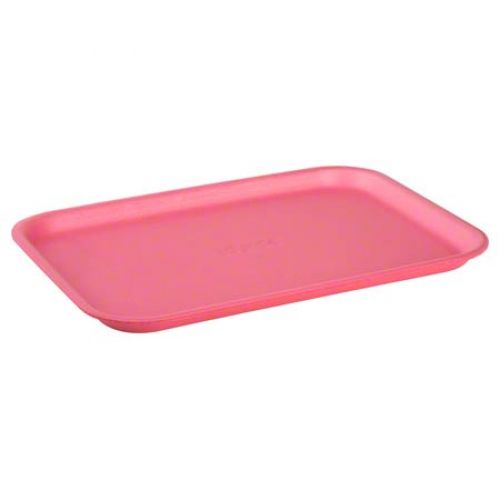 Cascades Plastics Pink Heavy Duty Foam Tray 10x14-15/16x3/4 Pack 100