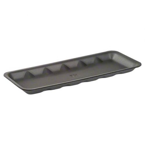 Cascades Plastics Black Foam Tray 14-7/8x5-7/8x15/16 Pack 250