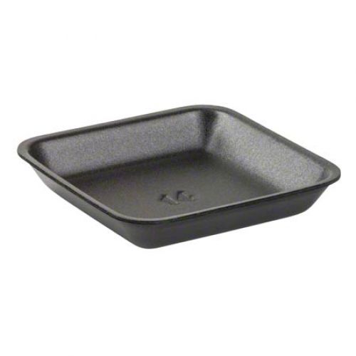 Cascades Plastics Black Foam Tray 5-13/16x5-13/16x1-1/8 Pack 500