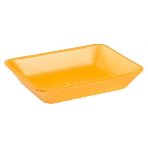 Cascades Plastics Yellow Foam Tray 9-1/4x7-1/4x1-3/4 Pack 300