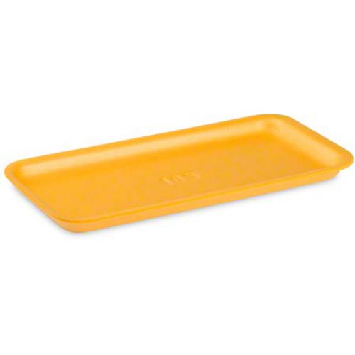 Cascades Plastics Yellow Foam Tray 10-7/8x5-1/2x1/2 Pack 500