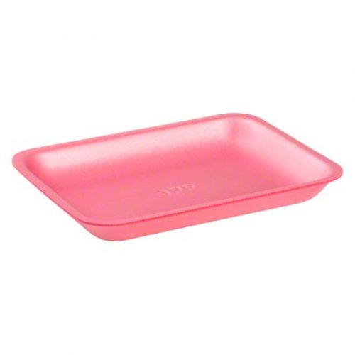 Cascades Plastics Rose Foam Tray 8-11/16x6-1/2x1-1/16 Pack 400