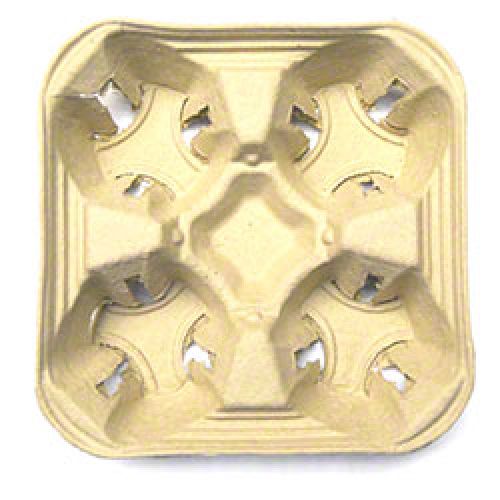 Barnes Paper 4 Cup Carrier Molded Fiber Pack 300