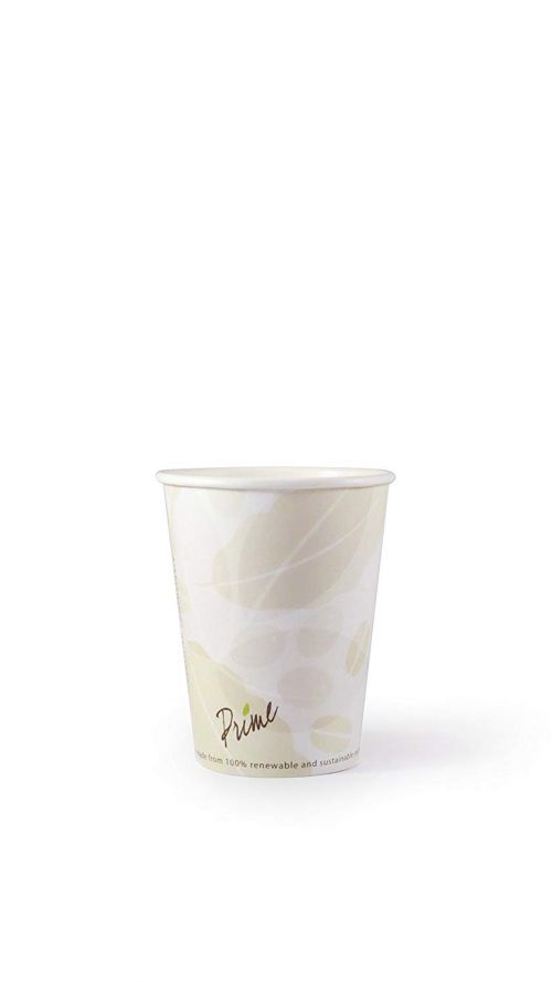 PrimeWare 12oz PLA Lined Paper Hot Cup Pack 1000