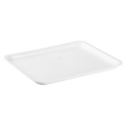 Cascades Plastics White Foam Tray 11-1/16x9-1/16x13/16 Pack 250