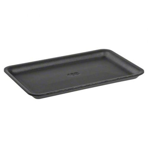 Cascades Plastics Black Heavy Duty Foam Tray 11-3/4x7-1/2x3/4 Pack 250