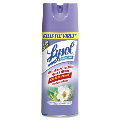 Lysol Disinfectant Spray 19 oz EArly Morning Breeze Pack 12 / cs