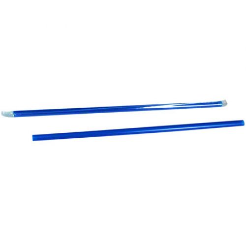 Wincup Straw Giant 10.25" Poly wrapped Blue Pack 4/300