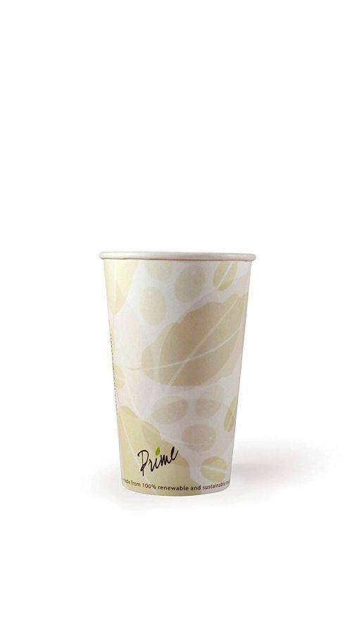 PrimeWare 16oz PLA Lined Paper Hot Cup Pack 1000