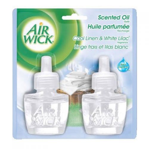 Air Wick Scented Oil Twin Refill Snuggle Fresh Linen Pack 6/ case