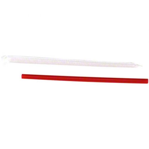 Wincup Straw 7.75" Red Giant Wrapped Pack 24/300