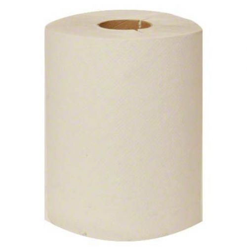 1-Ply 3-Notch Hardwound Paper Towel Roll 8''x800', White (6 Rolls)
