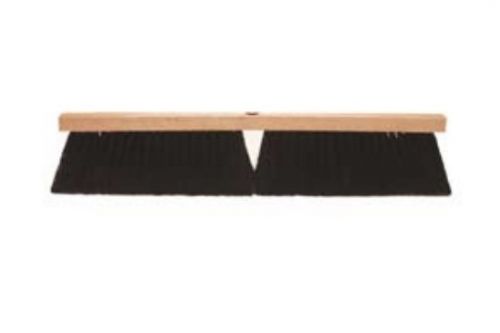 Hardwood Lumber 24in Black Poly Broom Pack 1 / EA
