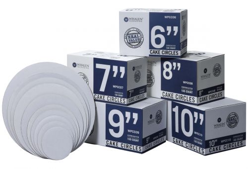 Whalen Packaging 10in White Cake Circle C-Flute Pack 100 / cs