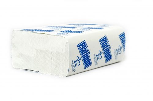 Platinum II Multifold 1-Ply Paper Towel, Pack, White (250 Per Pack, 16 Packs)