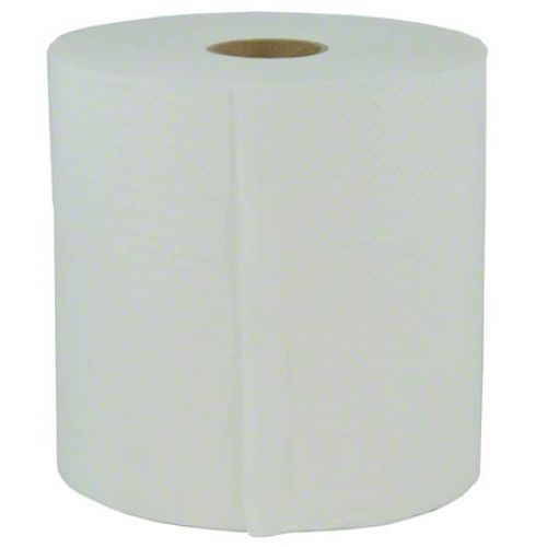 Platinum I 1-Ply Hardwound Paper Towel Roll 8''x800', White (6 Rolls)