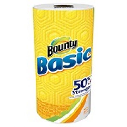 Basic 1-Ply Kitchen Paper Towel Roll 10.19''x10.98'', 44 Sheets, White (1 Roll)