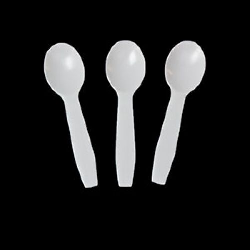 Royal White 3" Plastic Taster Spoon Polystyrene Pack 3000