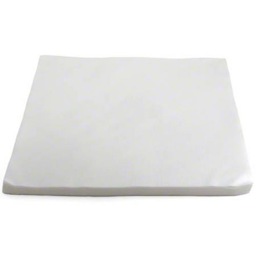 Flat Fold Airlaid Linen Like Disposable Napkins 16''x16'', Case, White (500 Per Case, 1 Case)