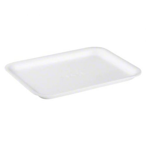 Cascades Plastics (4S)White Foam Tray 9-3/16x7-3/8x7/8 Pack 500