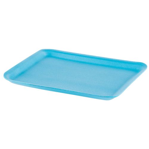 #12S Foam Food Tray 11.25''x9.25''x0.5'', Blue, 125/Pack