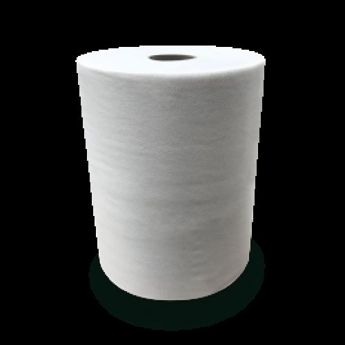 Premium 1-Ply TAD Hardwound Paper Towel Roll 10''x600', White (6 Rolls)