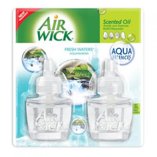 Air Wick Scented Oil Twin Refill Fresh Water Pack 6/ case