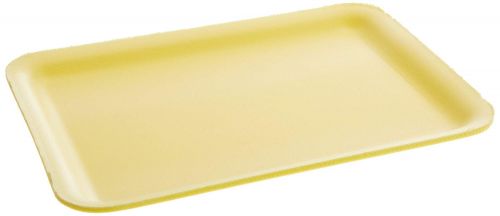 #20S Foam Food Tray 8.5''x6.5''x5'', Yellow, 125/Pack