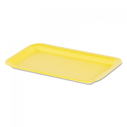 #17S Foam Food Tray 8.25''x4.75''x0.63'' (West Coast Only), Yellow, 125/Pack
