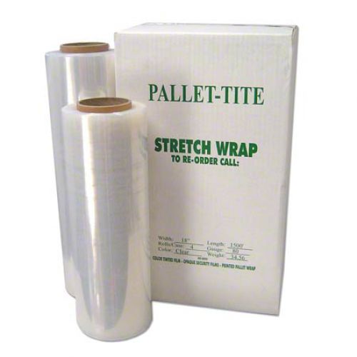 Western Pallet-Tite 80 ga Pallet Wrap 18 x 1500 Pack 4 / Case