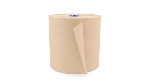 1-Ply Hardwound Paper Towel Roll 7.5''x775', Natural (6 Rolls)