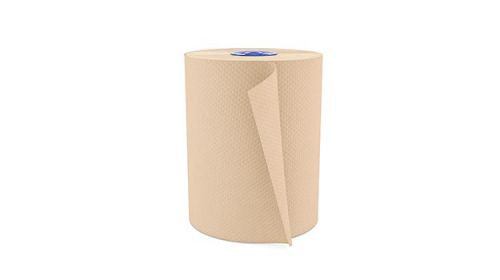 1-Ply Hardwound Paper Towel Roll 7.5''x600', Natural (12 Rolls)