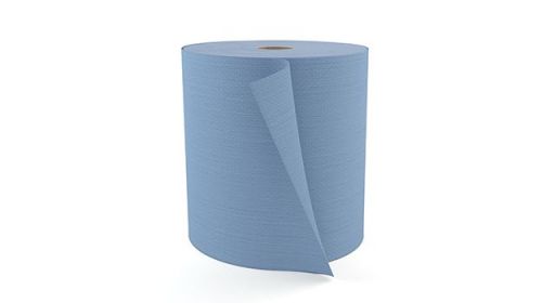 S800 High Performance 1-Ply Wipers 12''x13'', Jumbo Roll, Sky Blue (475 Per Roll, 1 Roll)