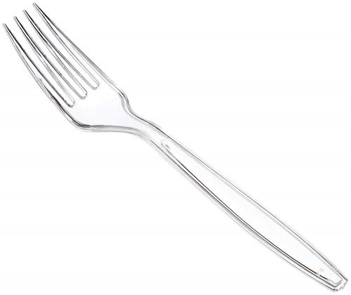 WNA King Packaging Extra Heavy Weight Poly Sty Fork Clear Boxed Pack 10 / 100 cs