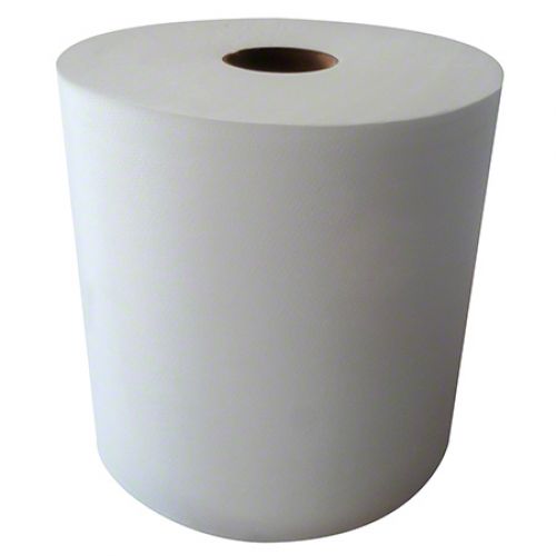 2-Ply 3-Notch Hardwound Paper Towel Roll 8''x630', White (6 Rolls)