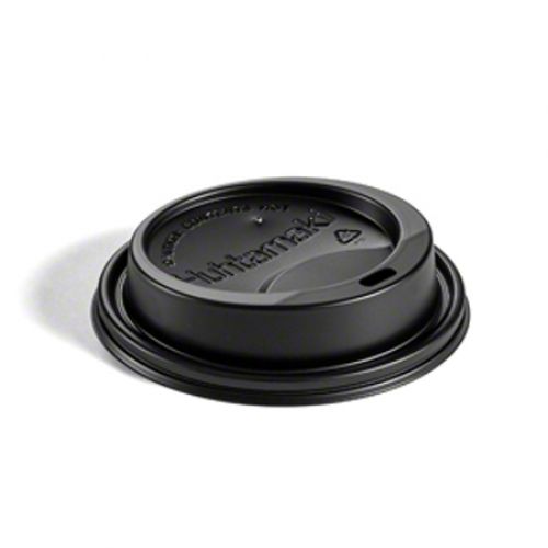 Chinet Dome Lid For Single Wall Hot Cup Black 10S / 12 / 16 / 20 / 24 oz Pack 10 / 100 cs