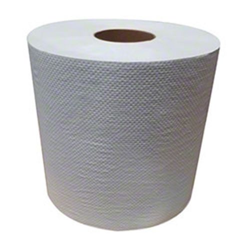 1-Ply Hardwound Paper Towel Roll 7.88''x800', White (6 Rolls)