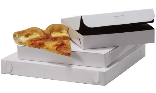 Whalen Packaging 2" Deep Pizza Box B-Flute Kraft / Kraft 14" Plain Pack 50 / cs