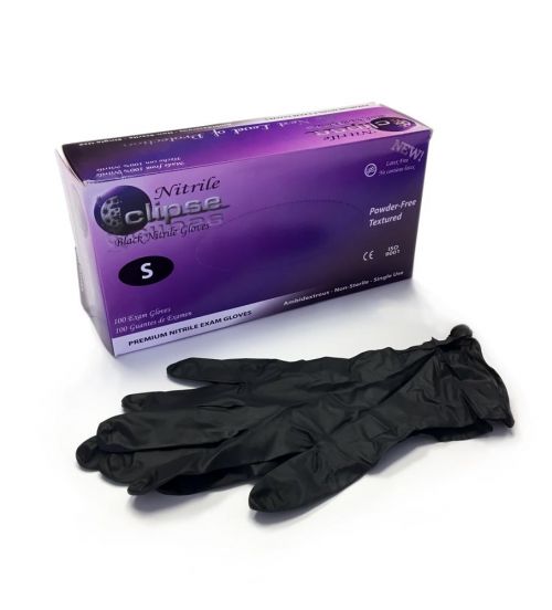 AOSS Medical Black Nitrile X-Large Eclipse Powder Free Pack 1 Box