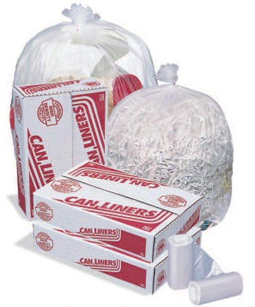 10 Gal. High Density Mini-Roll Can Liner 20''x22'' 8mic, Clear (50 Per Roll, 40 Rolls)
