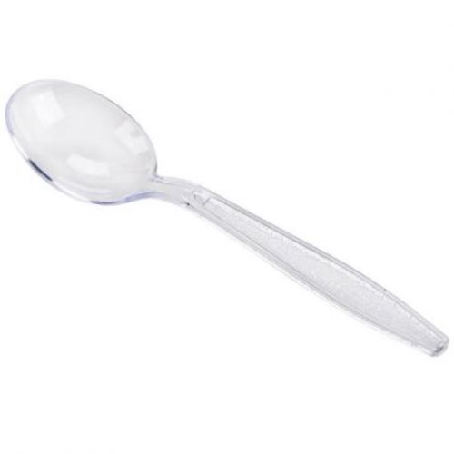 WNA King Packaging Contemporary Heavy Weight Spoon PS Clear Bulk Pack 1000 / cs